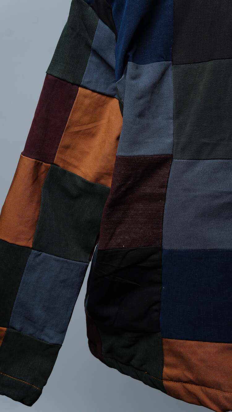 Upcycled Patchwork Jacket Size M - Picture 6 of 7